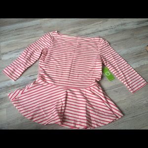 NWT C Wonder peplum shirt